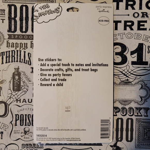 5/$13 NWT Simpsons Stickers - Picture 2 of 2